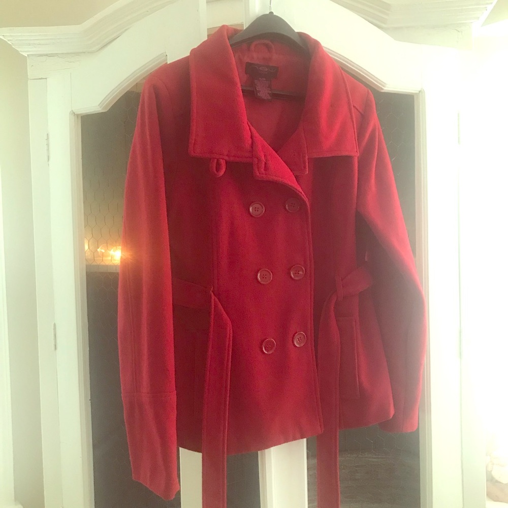 Red Pea Coat